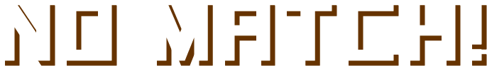 No Match! Logo